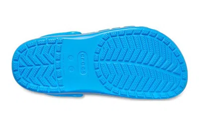 Crocs Bayaband Reflective Band Clogs Kids Ocean J2 In Blue