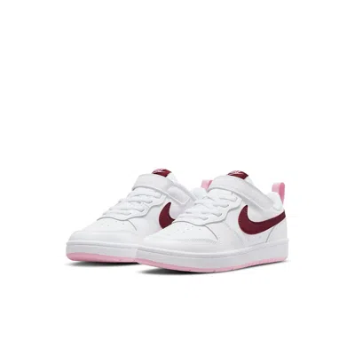 Nike (ps)  Court Borough Low 2 'white Dark Beetroot' In Multi