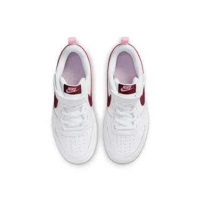 Nike (ps)  Court Borough Low 2 'white Dark Beetroot' In Multi
