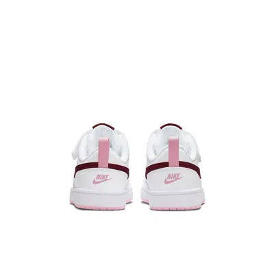 Nike (ps)  Court Borough Low 2 'white Dark Beetroot' In Multi