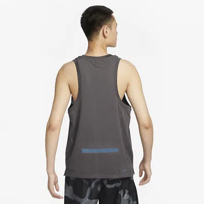 Nike Dri-fit Run Division Rise 365 Running Tank Top 'medium Ash' In Gray