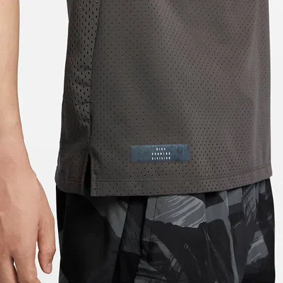 Nike Dri-fit Run Division Rise 365 Running Tank Top 'medium Ash' In Gray