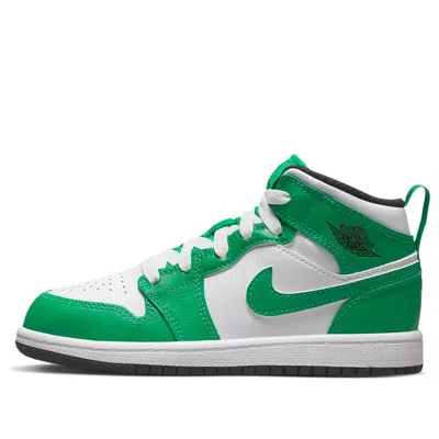 Air Jordan (ps)  1 Mid 'lucky Green'