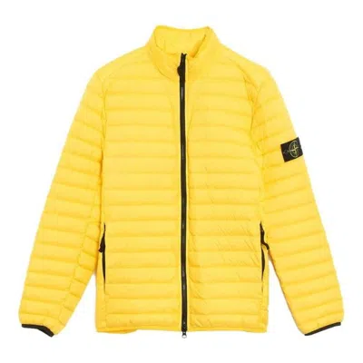Stone Island Logo Patch Bomber Jacket 'yellow'