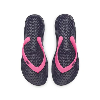 Nike (gs)  Solay Casual Flip-flops Kid 'black Purple'