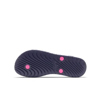 Nike (gs)  Solay Casual Flip-flops Kid 'black Purple'
