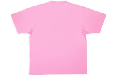 Balenciaga Caps T-shirt Boxy Fit 'pink'