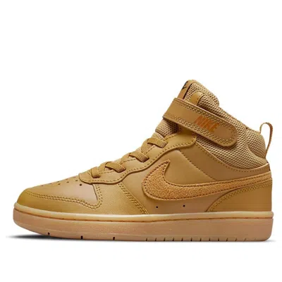 Nike (ps)  Court Borough Mid 2 'wheat' In Multi