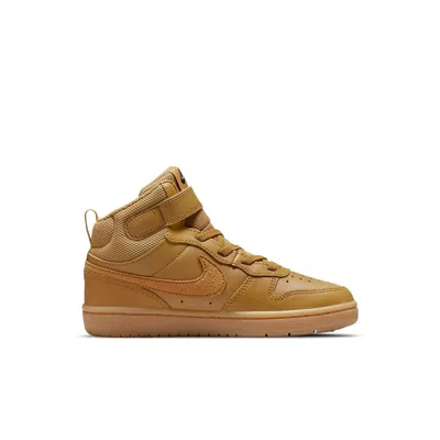 Nike (ps)  Court Borough Mid 2 'wheat' In Multi