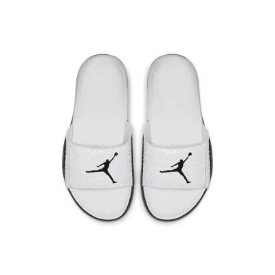 Air Jordan (gs)  Hydro 7 V2 Stylish Sports Slippers White In Black
