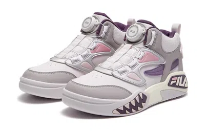 Fila (gs)  Boa Sportswear Sneakers 'grey Pink White' In Gray