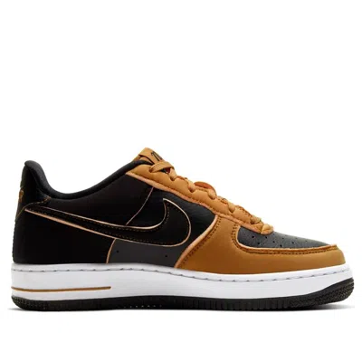 Nike (gs)  Air Force 1 Low 'black Yellow Orange' In Multi