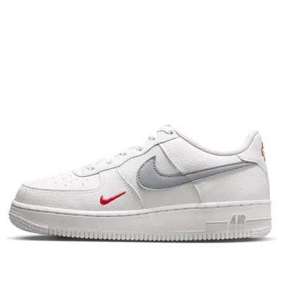Nike (gs)  Air Force 1 Low 'white Grey Red' In Multi