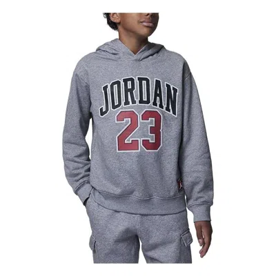 Air Jordan (ps)  Fleece Pullover Hoodie 'grey' In Gray