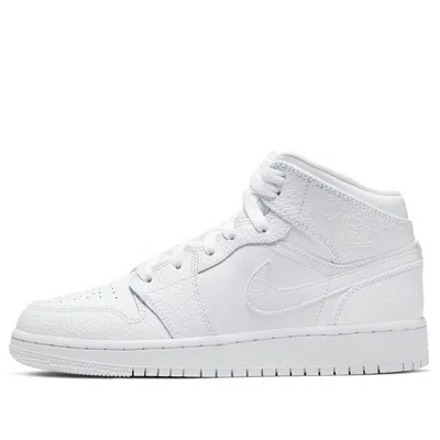 Air Jordan (gs)  1 Mid 'triple White'