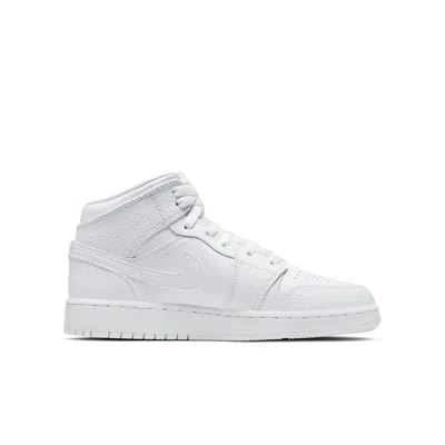 Air Jordan (gs)  1 Mid 'triple White'