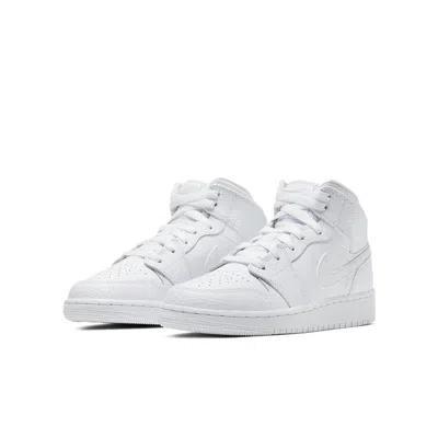 Air Jordan (gs)  1 Mid 'triple White'