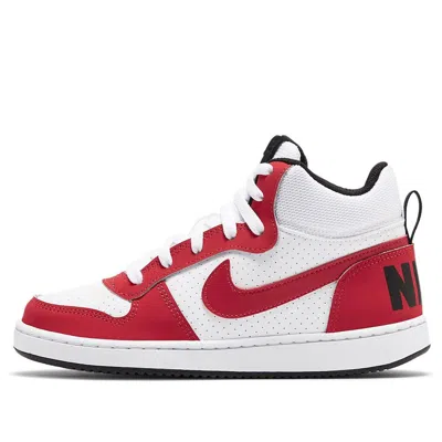 Nike (gs)  Court Borough Mid 'white Red'