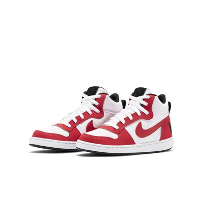 Nike (gs)  Court Borough Mid 'white Red'