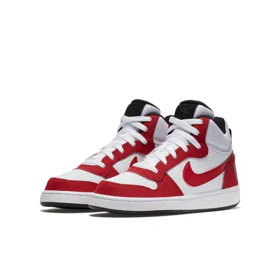 Nike (gs)  Court Borough Mid 'white Red'