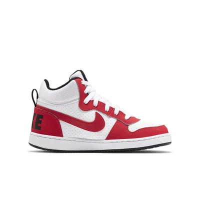 Nike (gs)  Court Borough Mid 'white Red'