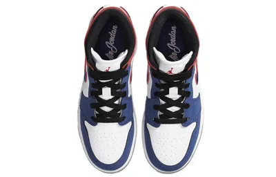 Air Jordan (gs)  1 Mid Se 'multicolored Swoosh'