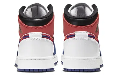 Air Jordan (gs)  1 Mid Se 'multicolored Swoosh'