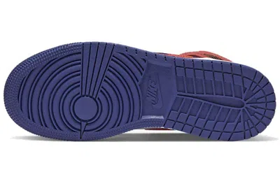 Air Jordan (gs)  1 Mid Se 'multicolored Swoosh'