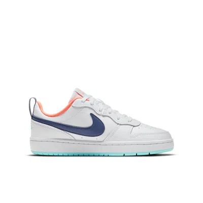Nike (gs)  Court Borough Low 2 'white Dark Purple Dust'