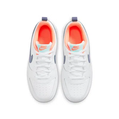 Nike (gs)  Court Borough Low 2 'white Dark Purple Dust'