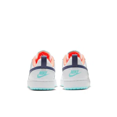 Nike (gs)  Court Borough Low 2 'white Dark Purple Dust'