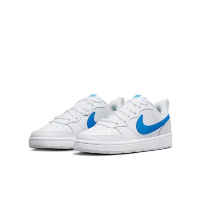 Nike (gs)  Court Borough Low 2 'white Blue Green'
