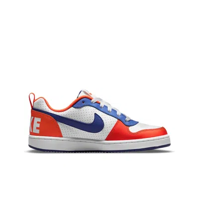Nike (gs)  Court Borough Low 'white Blue Orange'