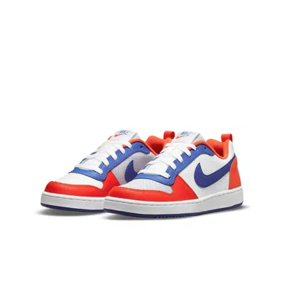 Nike (gs)  Court Borough Low 'white Blue Orange'