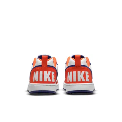 Nike (gs)  Court Borough Low 'white Blue Orange'
