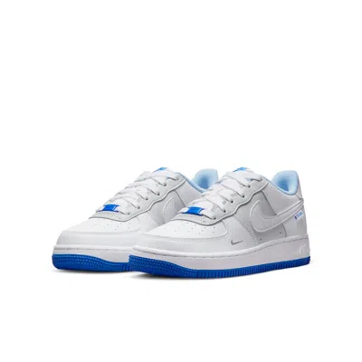 Nike (gs)  Air Force 1 Lv8 'just Stitch It - Hyper Royal' In White