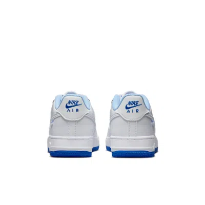 Nike (gs)  Air Force 1 Lv8 'just Stitch It - Hyper Royal' In White