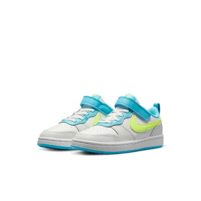 Nike (ps)  Court Borough Low 2 Psv 'white Baltic Blue Volt'
