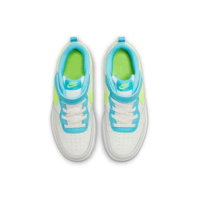 Nike (ps)  Court Borough Low 2 Psv 'white Baltic Blue Volt'