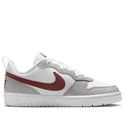Nike (gs)  Court Borough Receaft 'white Dark Pony Iron Ore' In Multi