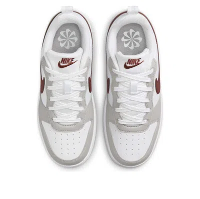 Nike (gs)  Court Borough Receaft 'white Dark Pony Iron Ore' In Multi