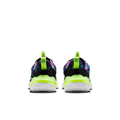Nike (gs)  Run Flow Easy On/off Shoes 'black Teal Nebula Volt'