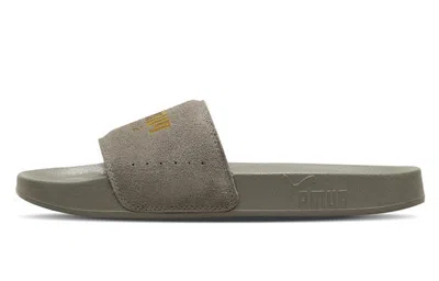 Puma Leadcat Suede Slippers Grey