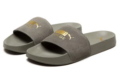 Puma Leadcat Suede Slippers Grey
