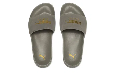 Puma Leadcat Suede Slippers Grey