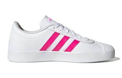 Adidas Originals (gs) Adidas Vl Court 2.0 K 'white Pink'