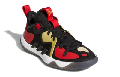 Adidas Originals (gs) Adidas Harden Stepback 2 J 'black Scarlet' In Multi