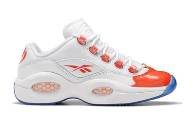 Reebok Question Patent Low J 'vivid Orange' In White