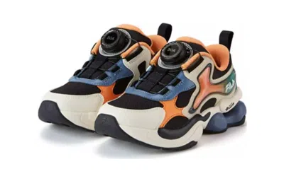 Fila (ps)  Casual Sneakers 'white Orange Blue' In Multi