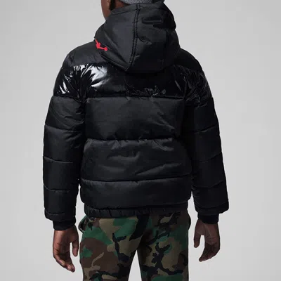 Air Jordan (gs)  Bold Stripe Puffer Jacket 'black'